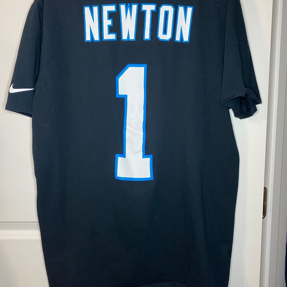 Nike Carolina Panthers Cam Newton #1 XL T-Shirt Black